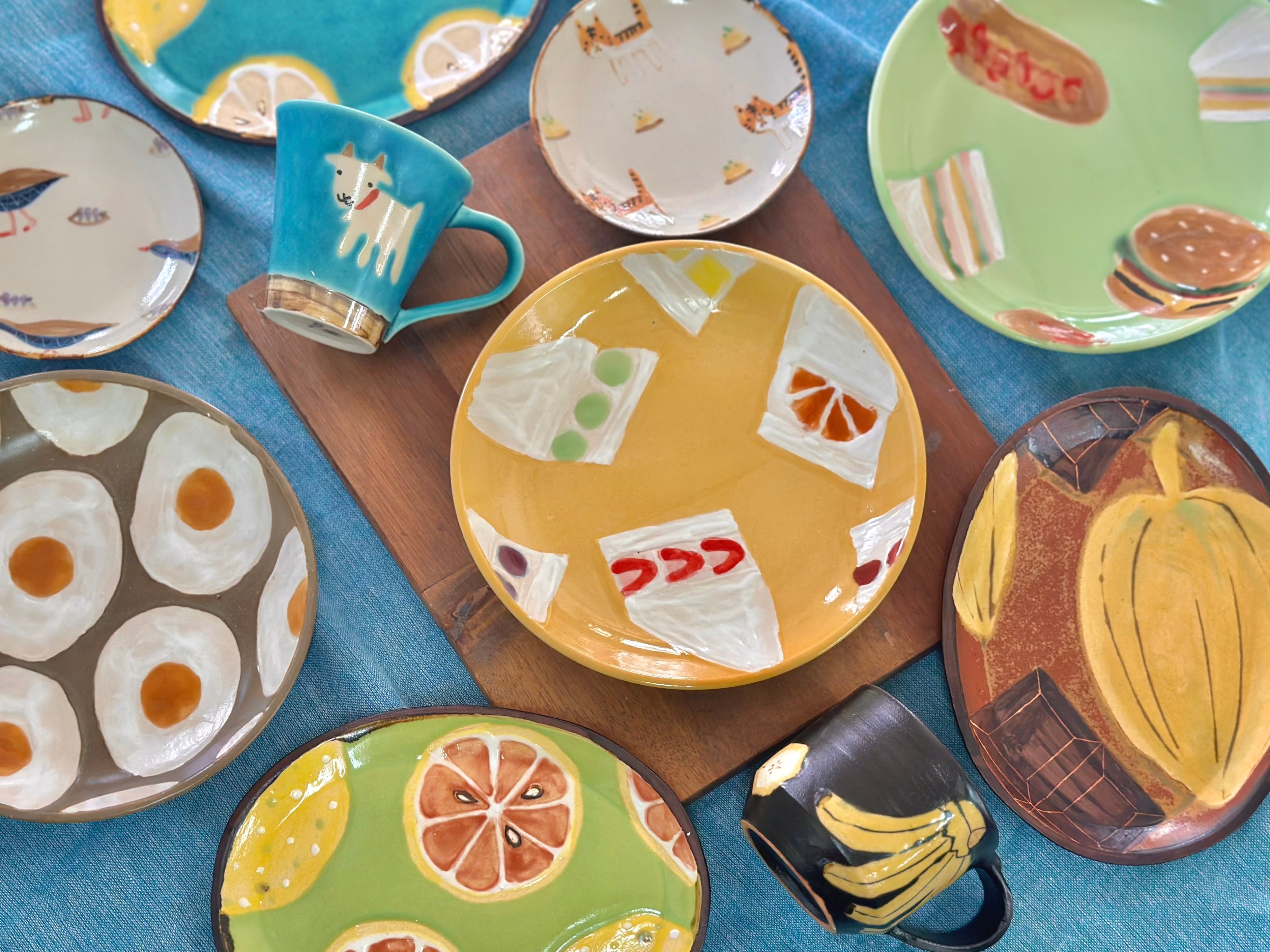 サンピニーポッタリー尺皿 6寸深皿【限定商品】 | atelier qucchane(アトリエクッチャネ）