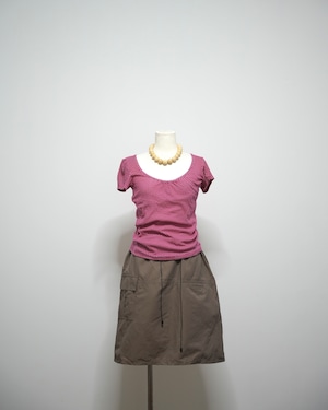 DESIGN NYLON SKIRT / EURO VINTAGE