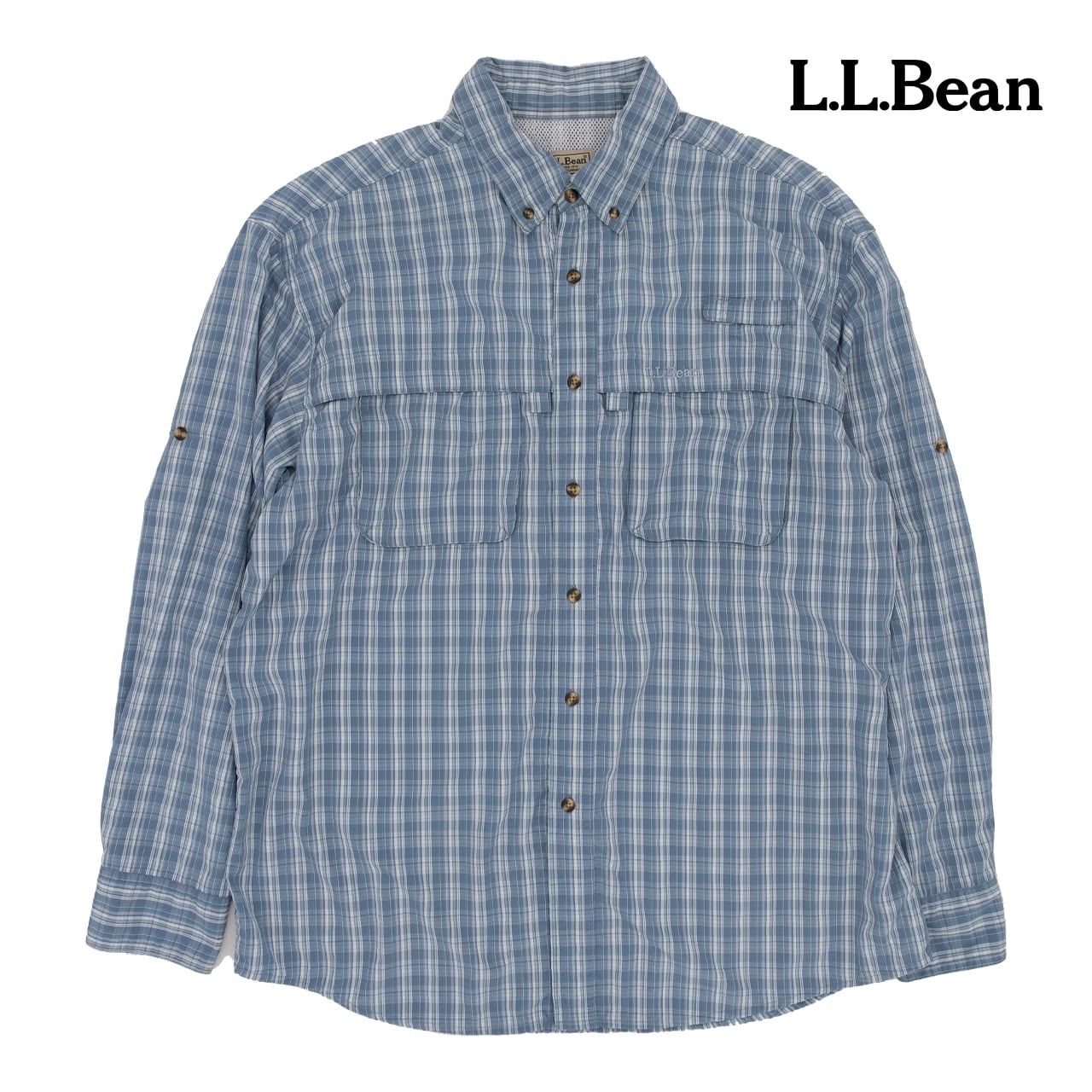 USED】00s L.L.Bean FISHING Check Shirt エルエルビーン フィッシング