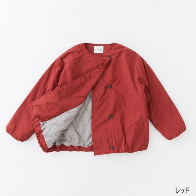 kermu（ケルム）保温中綿 Zermoly Loft ノーカラーハーフコート