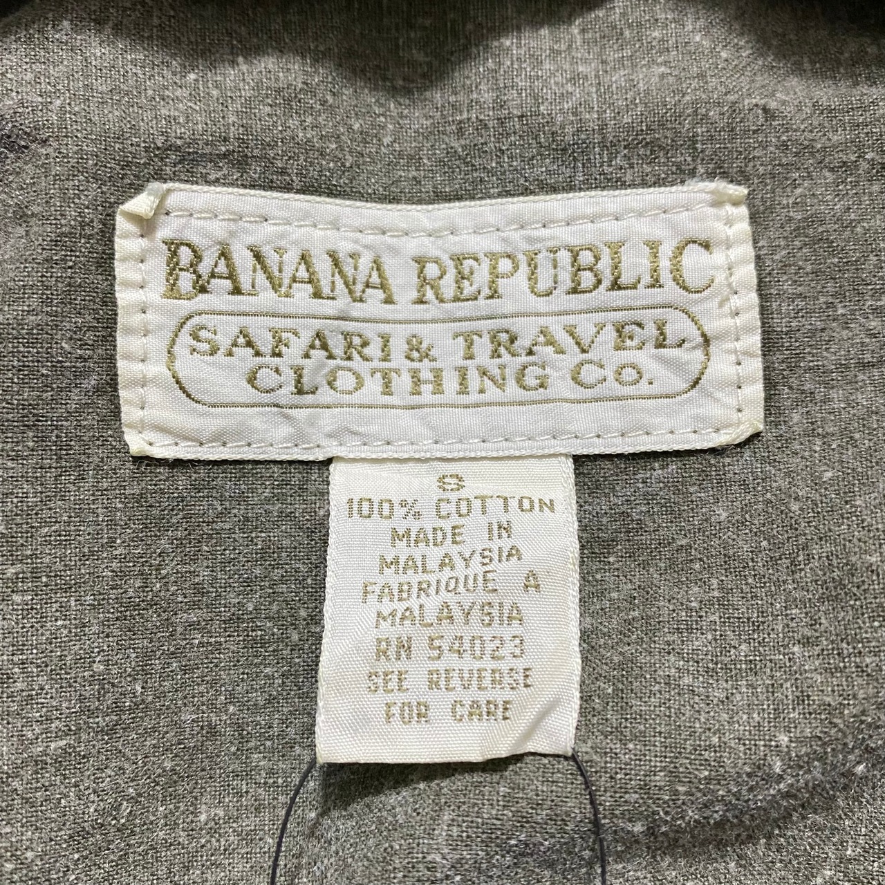 old BANANA REPUBLIC cotton safari motif blouson