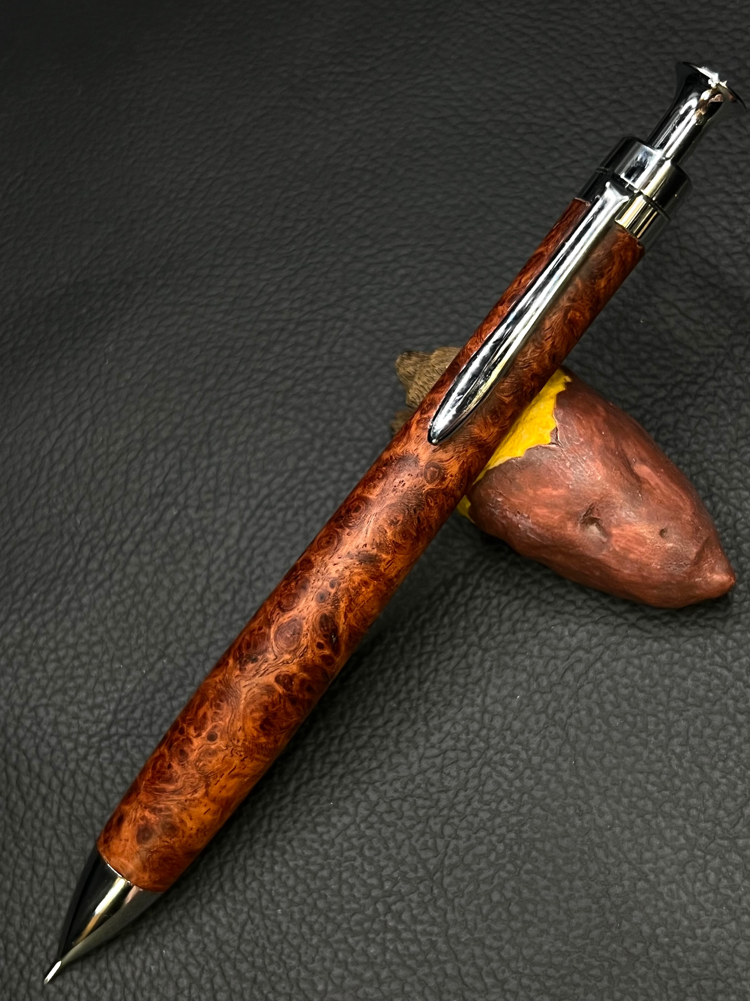 工房楔 欅 変わり杢 シャープペン 工房 楔 0.5mmペンシル楔 オリーブウッド | ペンハウス