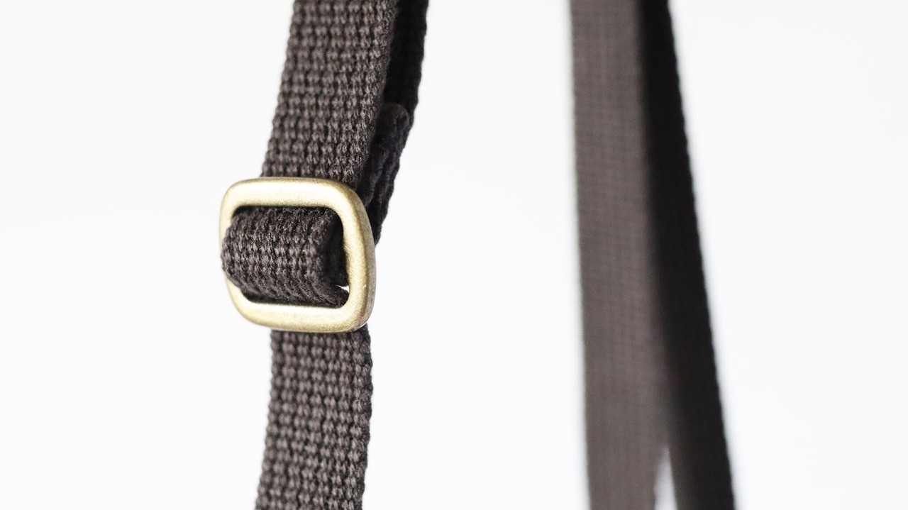 サコッシュ / Hemp cotton pocket sacoche /チョコ ブラウン & カモフラージュ