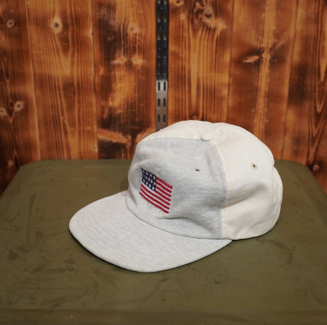 90s USA製 polosport ralphlauren スウェット 星条旗 キャップ 帽子/ポロスポーツ ラルフローレン