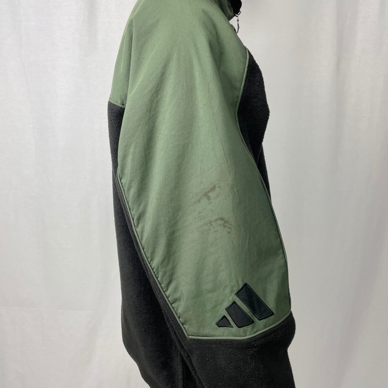 90年代 adidas アディダス フリースプルオーバー ハーフジップ メンズ