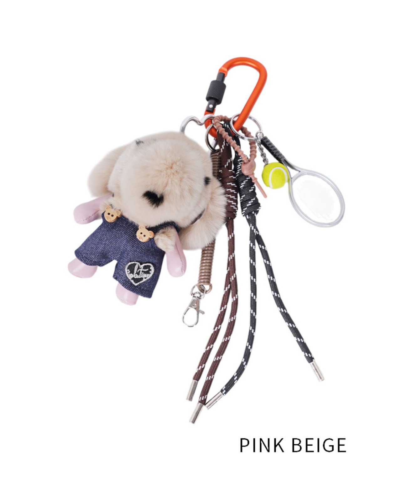 【直営限定ITEM】ドレスアップファーDOGGY BAGチャーム (PINK BEIGE)　CQ-47514H