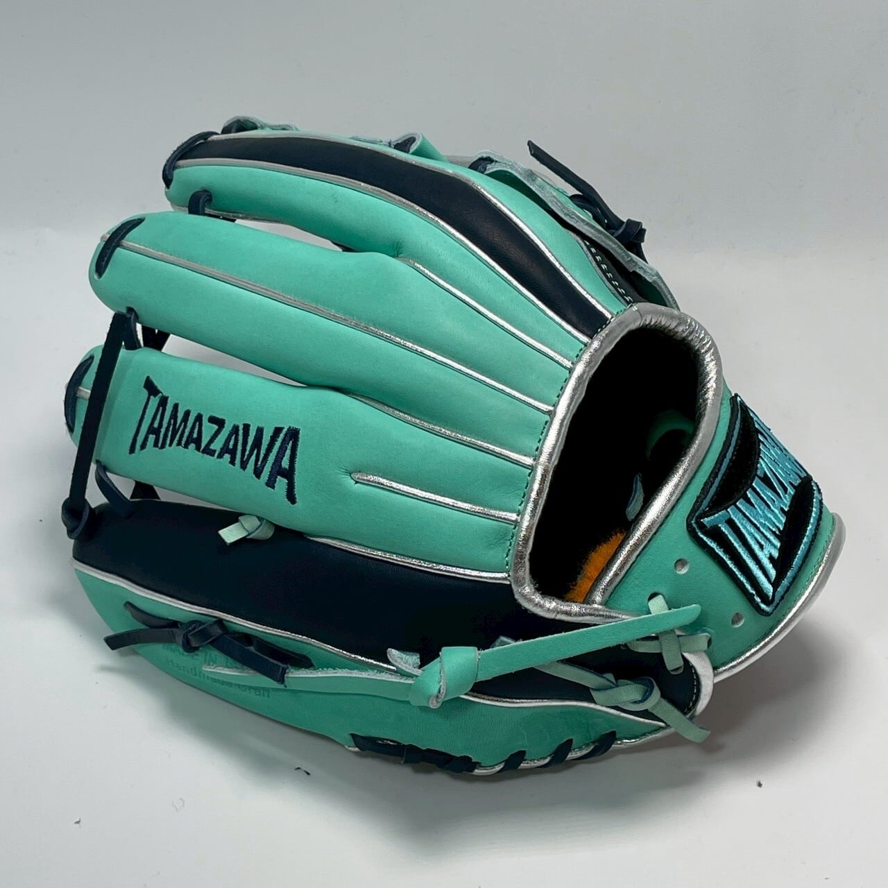 【軟式】玉澤 内野グローブ TG-TG50AD-1 刺繍あり(ターコイズグリーン)|タマザワ_02