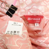 フラダンス 衣装 MermaidLine MMJ マーメイドライン エムエムジェイ ワンピース ドレス ピンク系 日本製 ワントーン アシンメトリー フリル かわいい 華やか 鮮やか 明るい ハワイアン アロハ ハワイアンプリント フラ ダンス レッスン 練習