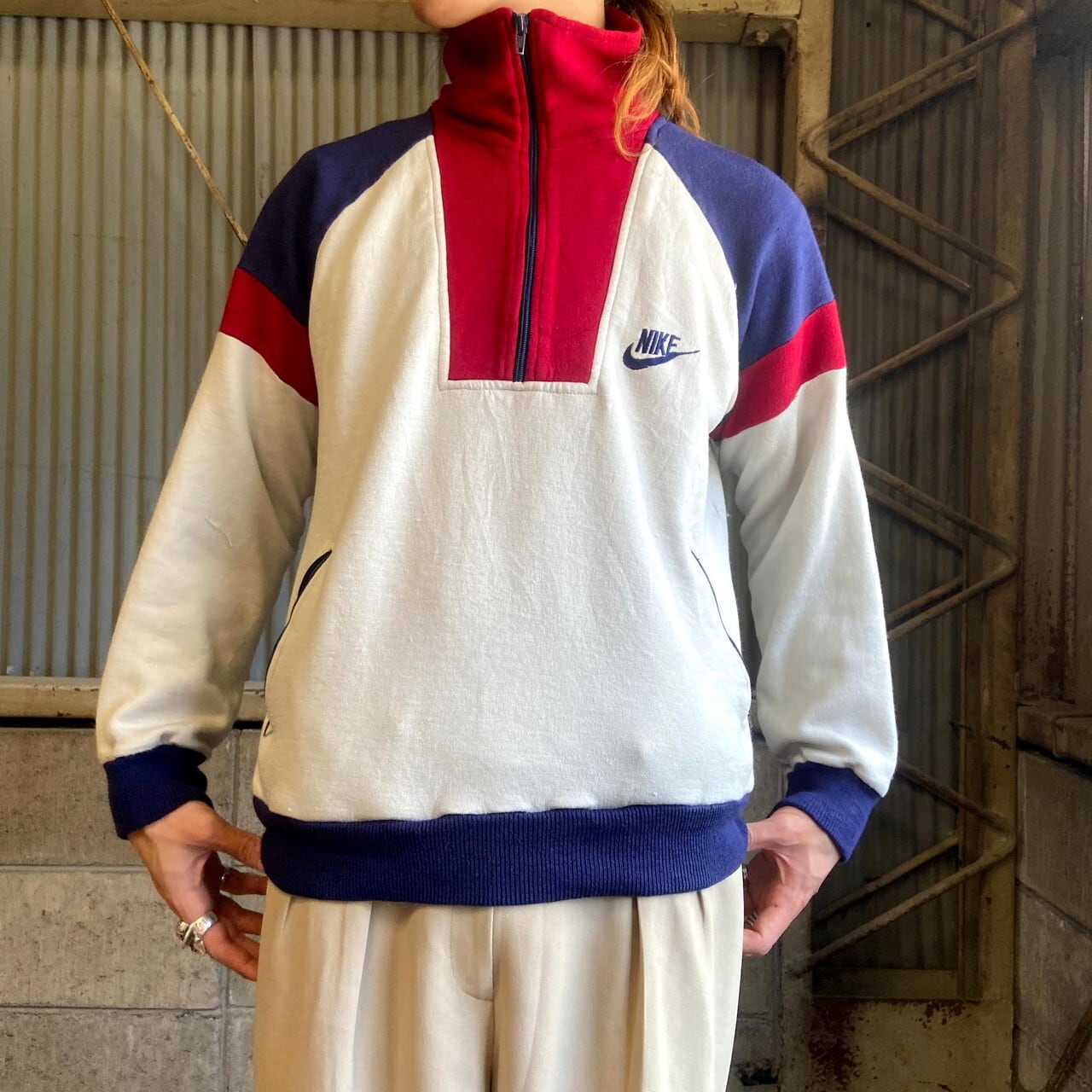 人気カラー☆希少美品☆70'sヴィンテージ Nike オレンジタグ ジャージ