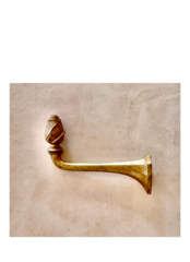 1900s フランス 大きな金の薔薇の蕾と大きなコートフックb アンティーク