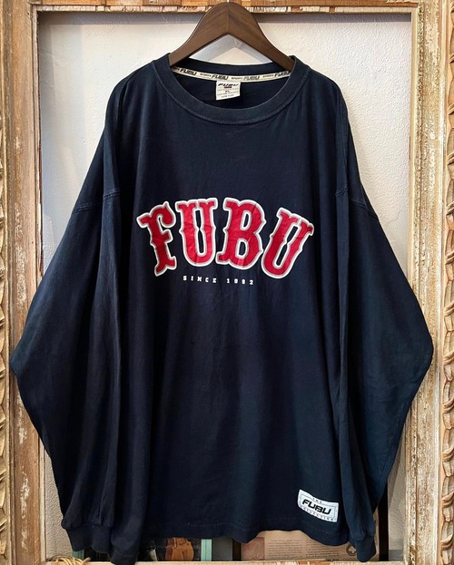 90's〜 "FUBU " L/S logo long tｰshirts【XL】