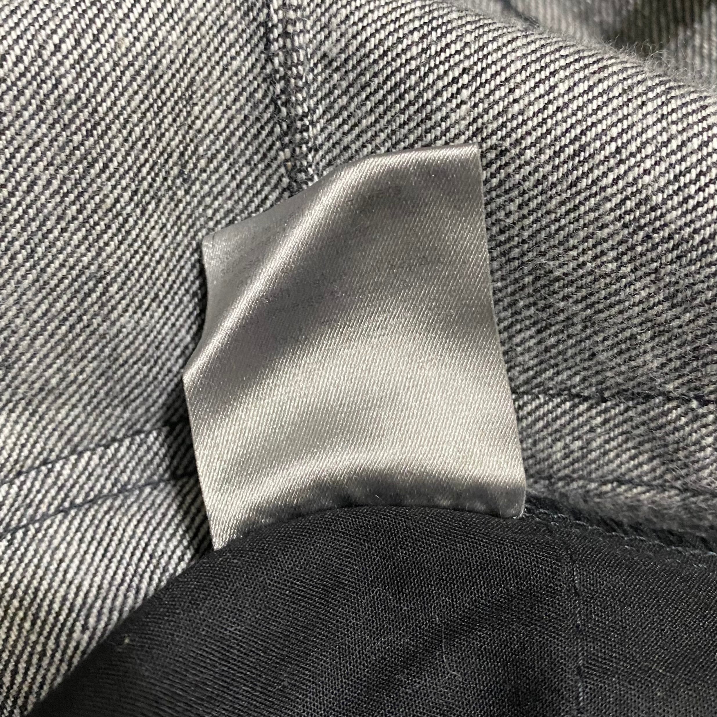 archive DIOR HOMME coating destroyed black denim pants | NOIR ONLINE