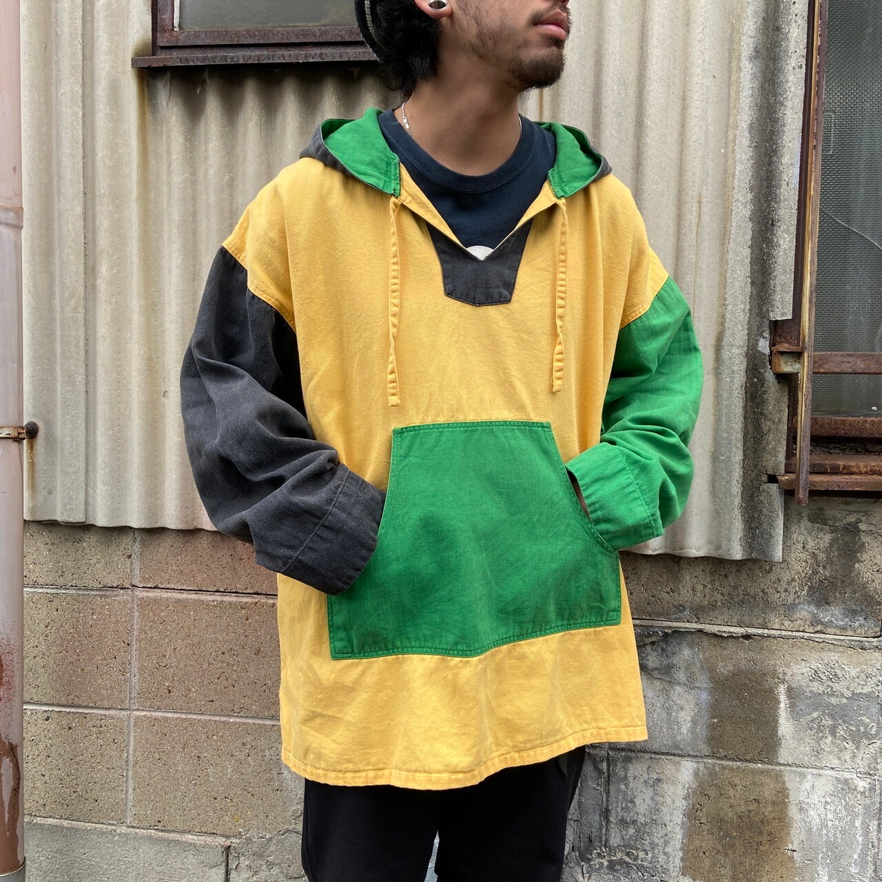 ビッグサイズ 90年代 URBAN ACTIVE クレイジーパターン コットンツイル 
