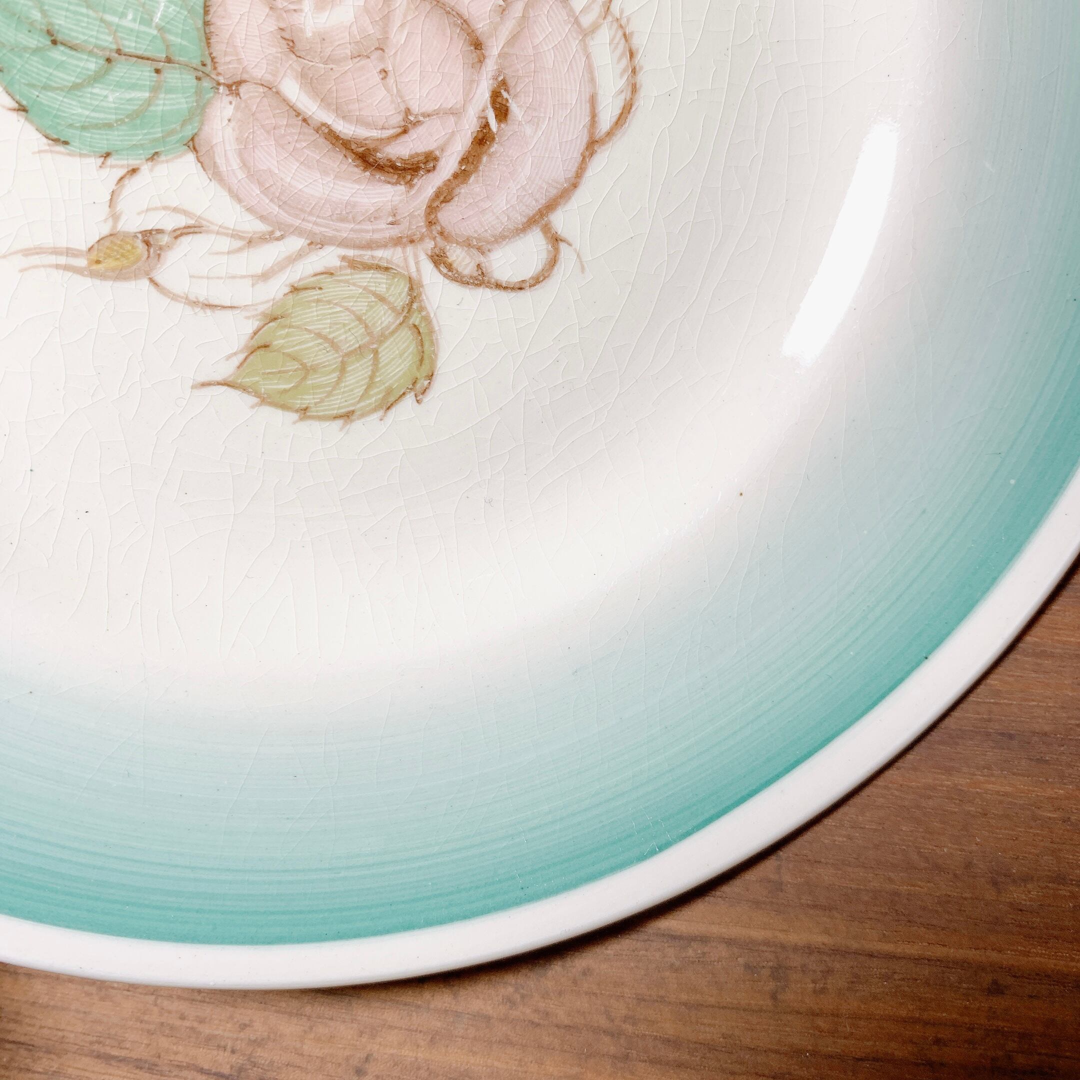 ほぼ未使用、スージークーパー「パトリシアローズ」直径20.5cmプレート