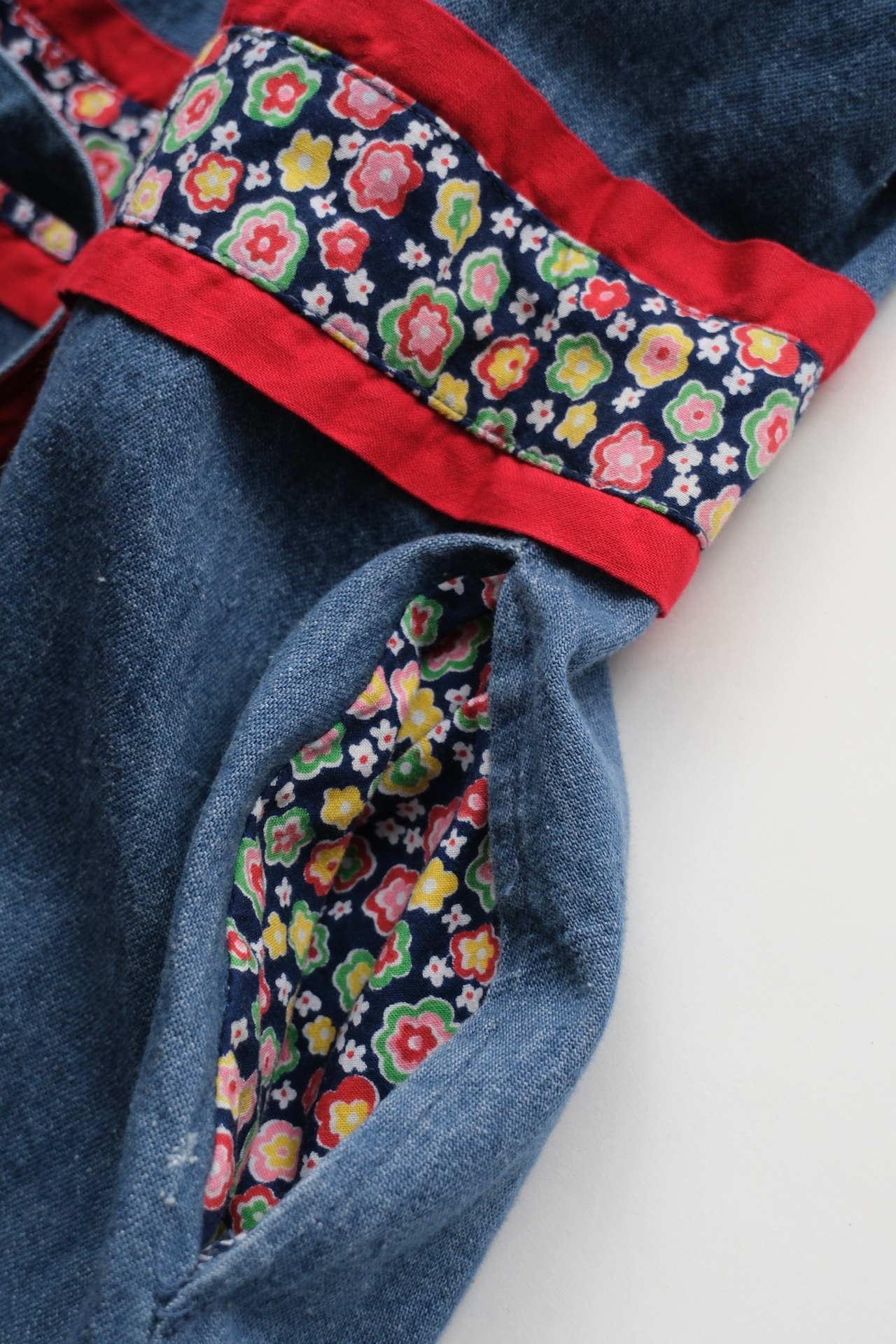 Floral accent wrap dress