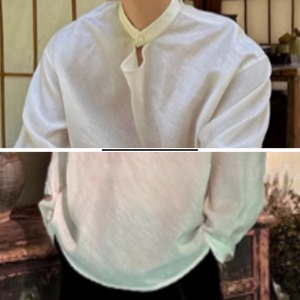 スタンドカラーモードシャツ　0865