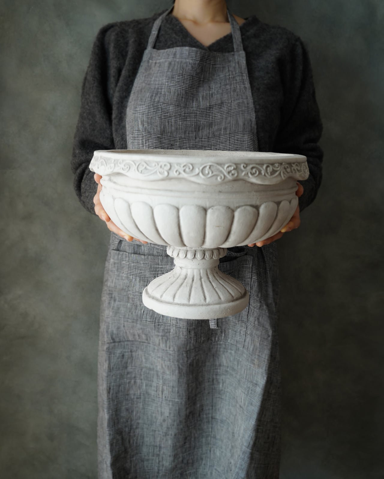 植木鉢】大きめゴブレット φ31cm 軽量グラスファイバー | アトリエ