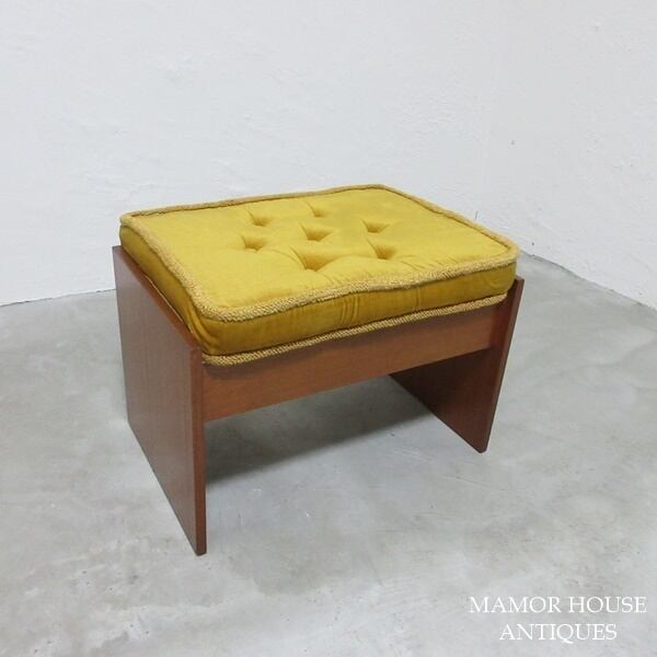 イギリス アンティーク 家具 スツール リアルレザー 折り畳み 英国