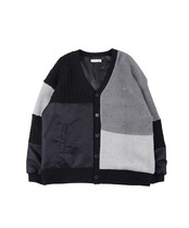 【#Re:room】PATCHWORK DESIGN KNIT CARDIGAN［REK127］