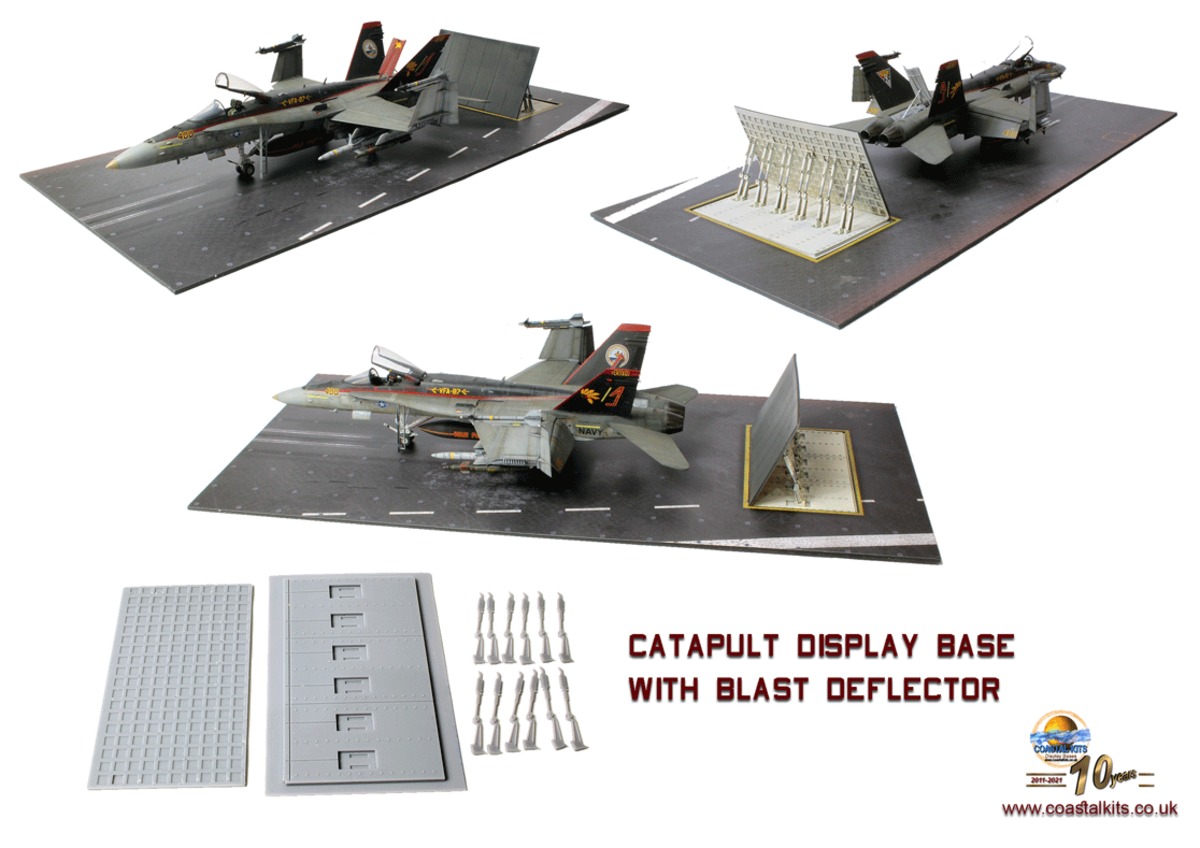 結婚祝い 1/48 米空母甲板 with ブラスト・ディフレクター 3DPCBD48 プラモデル