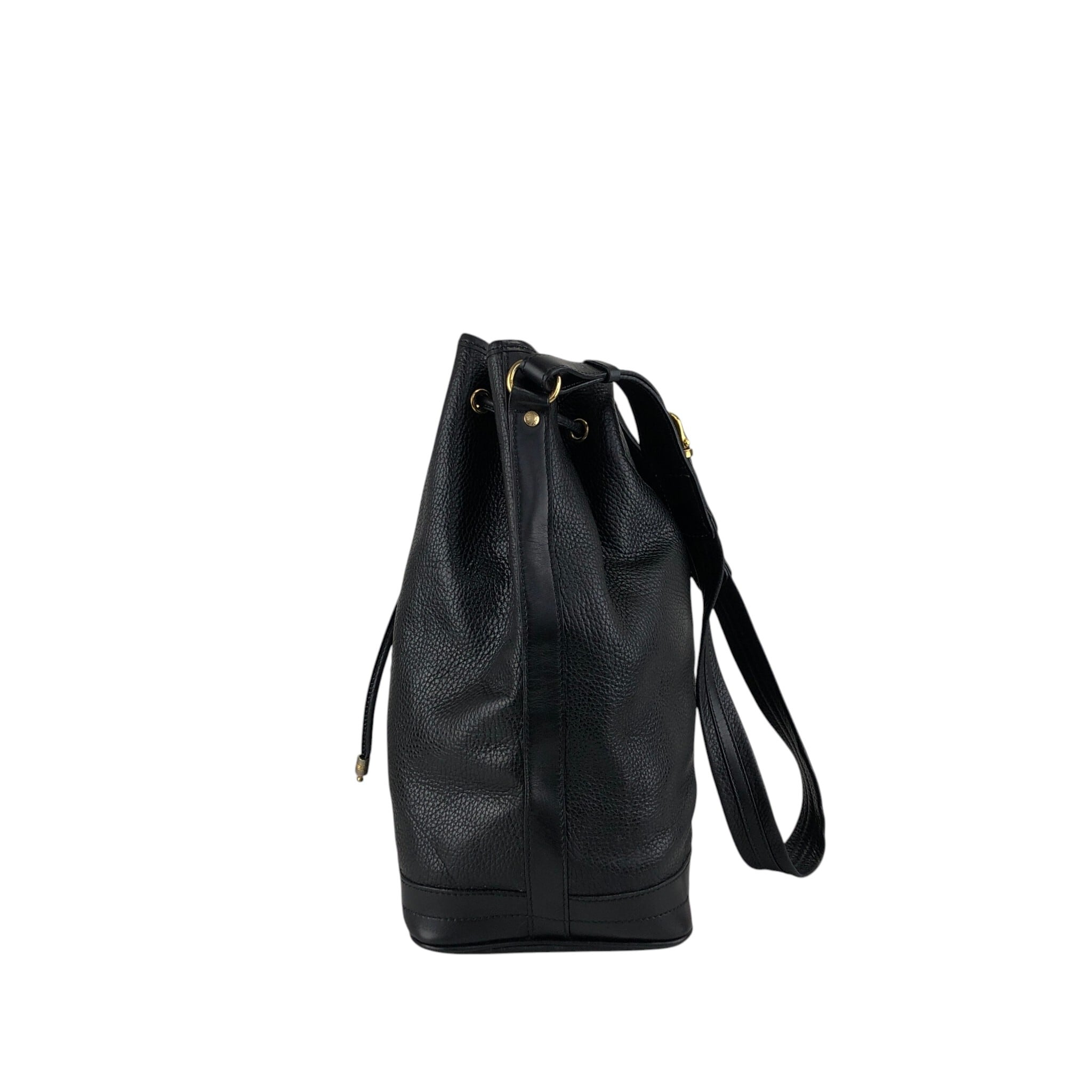 CELINE セリーヌ ショルダーバッグ ブラック ブラゾン型押し レザー