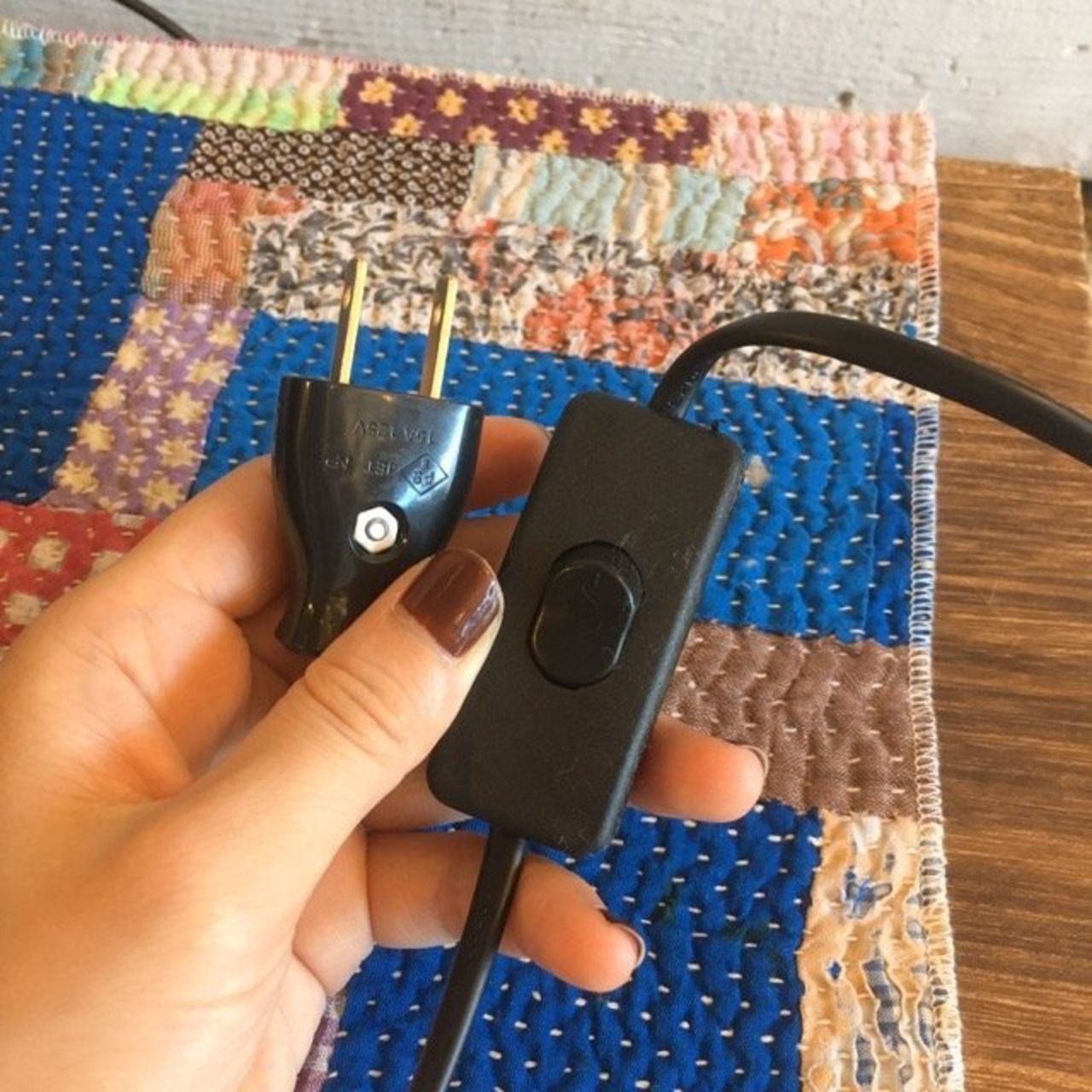 TOPANGA　Lighting　ウッドテーブルランプソケット　タイプA