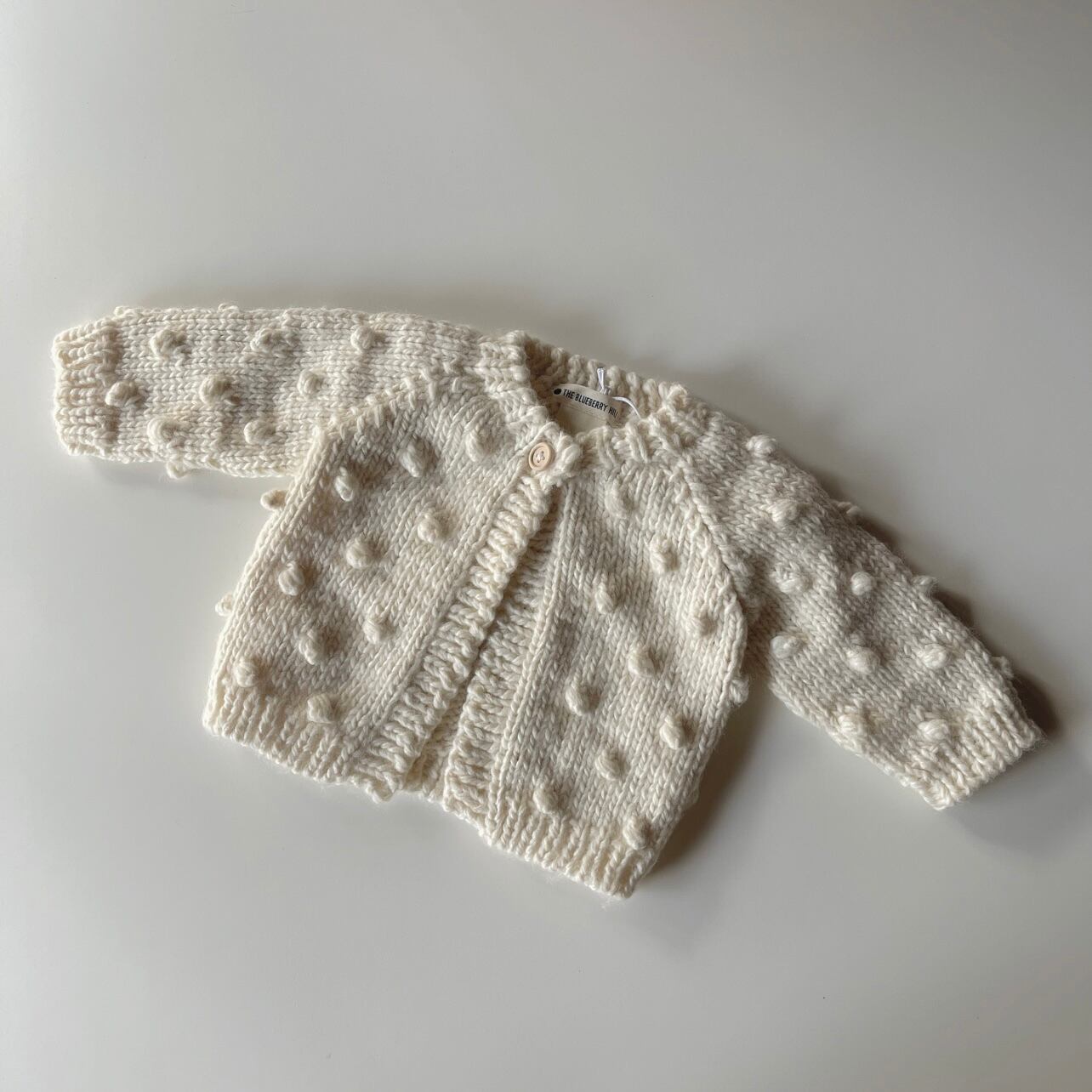 THE BLUEBERRY HILL / popcorn cardigan ( Cream,Brush,Walnut,Latte ) One size 6m ~ 2y