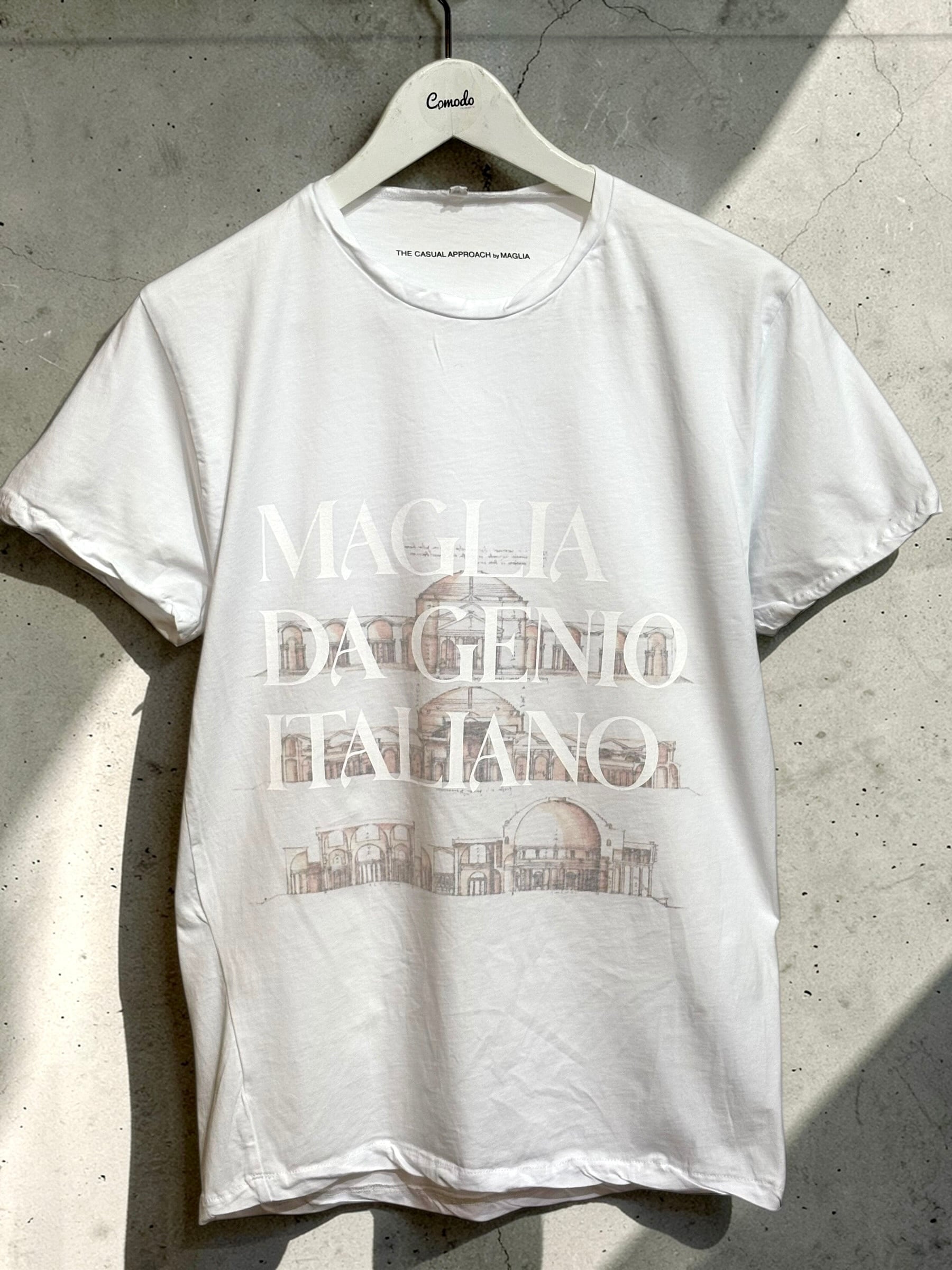 【Maison Margiela】グラフィックTシャツ 46 ホワイト イタリア Maison Margiela】グラフィックTシャツ 46 ホワイト イタリア Tシャツ