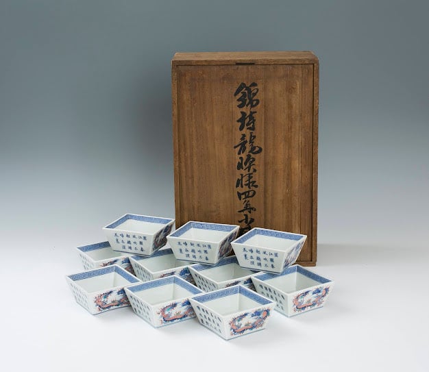 宝尽し 漆 蒔絵 四方盆 皿 菓子器 四角 茶道 懐石 - 工芸品