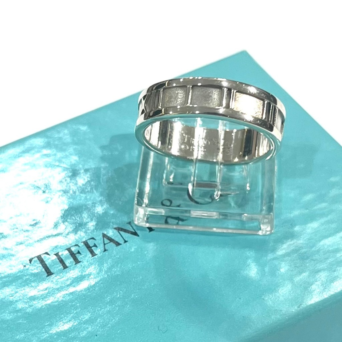 TIFFANY&CO】【17号】2582 時を纏う シルバー925号アトラスリング指輪 