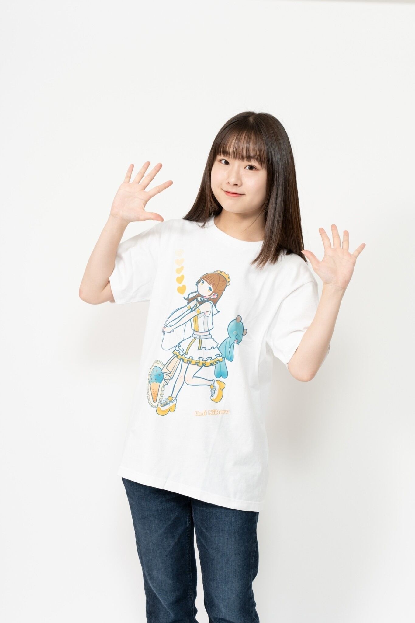 にきちゃんはいじゃんぷ】ソロTシャツ | UP UP GIRLS SHOP