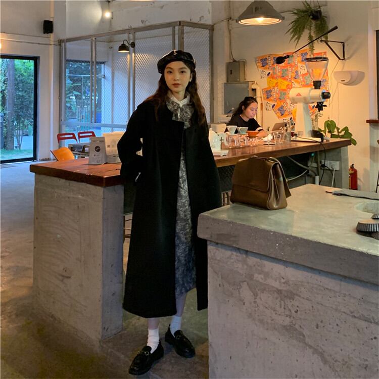 女性 カジュアル 気質 長袖 暖かい ウィンター 大人気 中・長セクション スタンドカラー ゆったりする