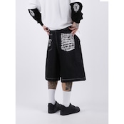 ストリート Chicano 刺繍レタリング ショーツ P138