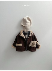 〖取寄〗韓国子供服 / 26winter / minirobe / リバーシブルムスタン / キッズ *S~XL*