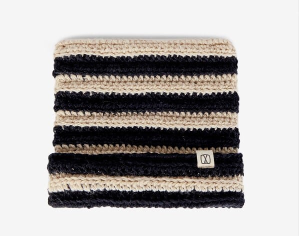 ☆RIIZE ソヒ 着用！！【VARZAR】Square Label Stripe Crochet Beanie