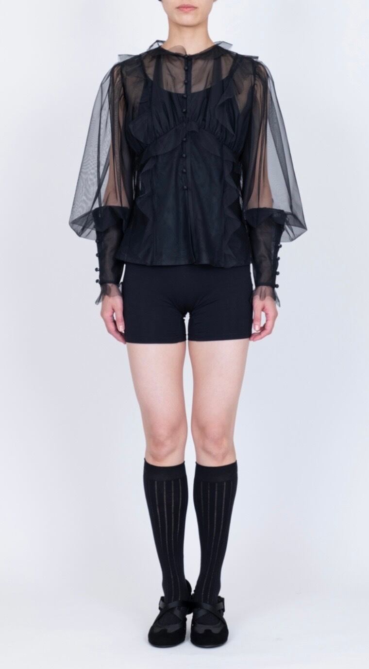 25SS】VIVIANO Double Collar Lace Top(OFF WHITE) VW-SS25-T05