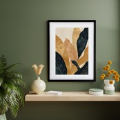 Golden Veins｜ゴールドが織りなす自然美のアートポスター｜上質な輝きとモダンな気品で空間を彩るインテリアアートA3ポスター