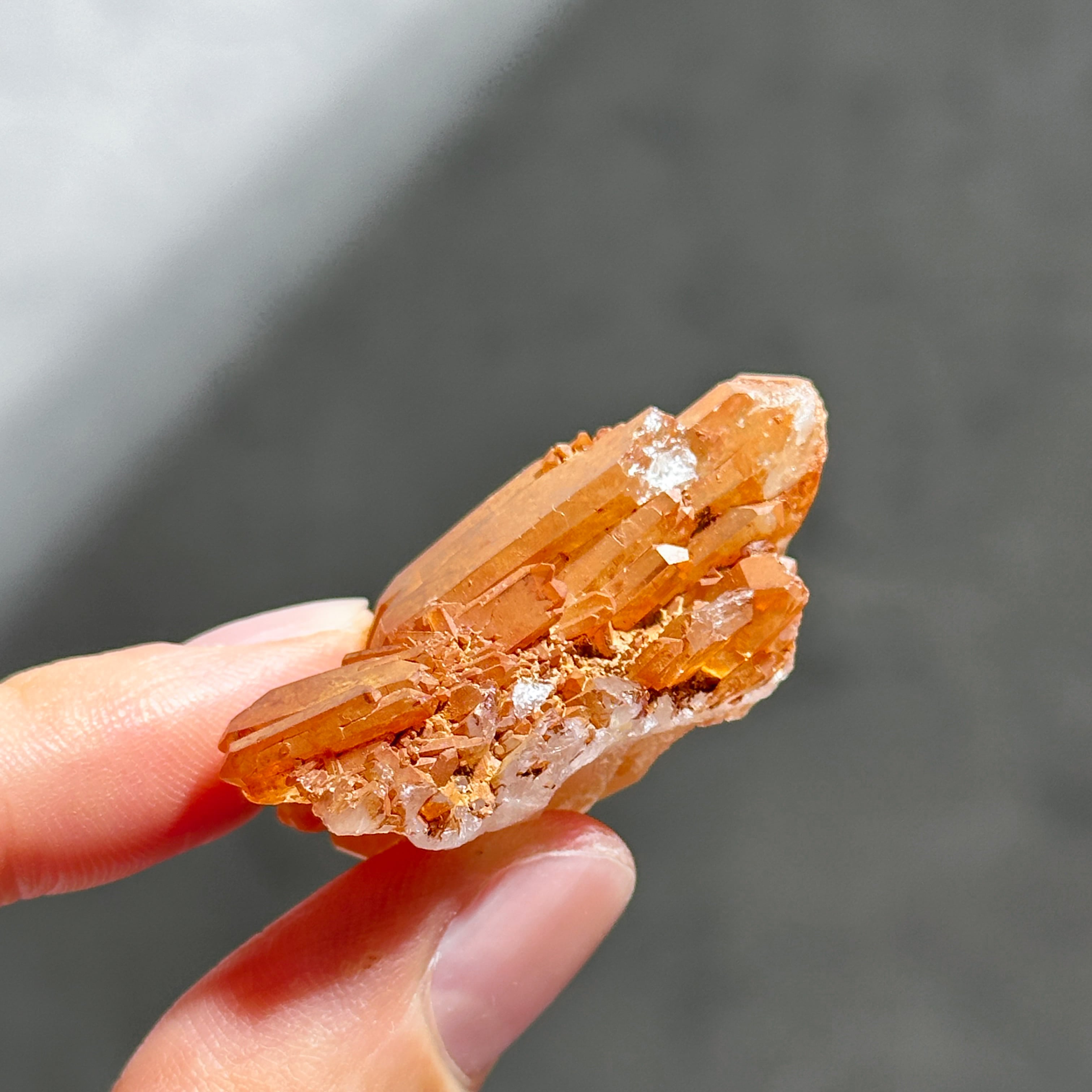 ミナスジェライス産タンジェリンクォーツ クラスター12◇ Tangerine