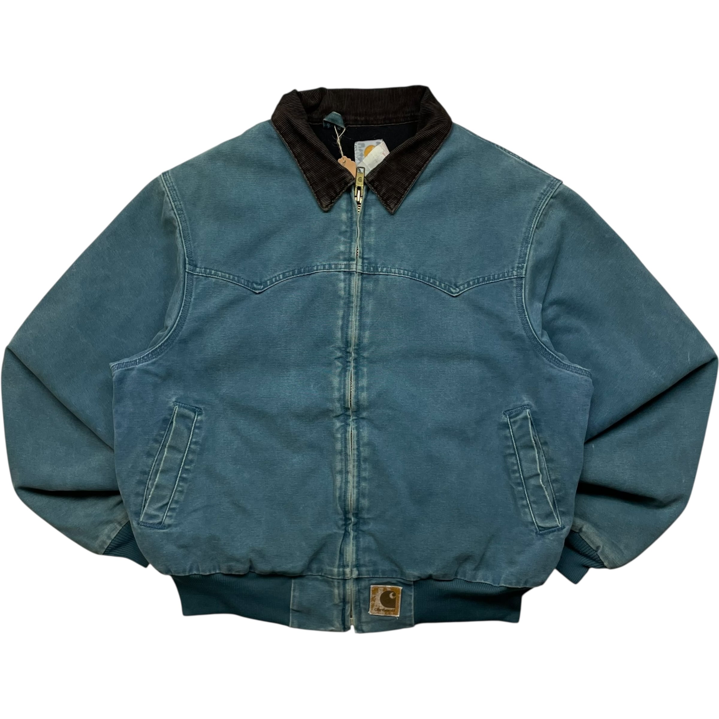 《L》 Carhartt カーハート 希少カラー サンタフェジャケット ワークジャケット Cobalt 90年代 vintage no.8961