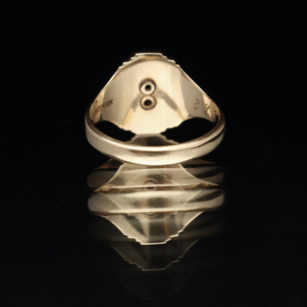 Vintage College Ring [JOSTEN 10kt Gold 3 Colors] [1949s