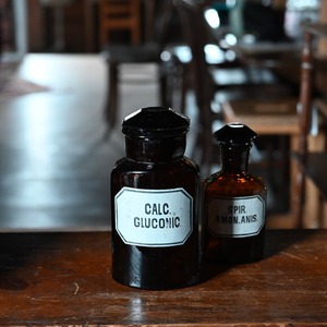 Medicine Bottle / メディシン ボトル【E】〈薬瓶・ボトル・ブロカント・花瓶・ディスプレイ・アンティーク・ヴィンテージ〉113420