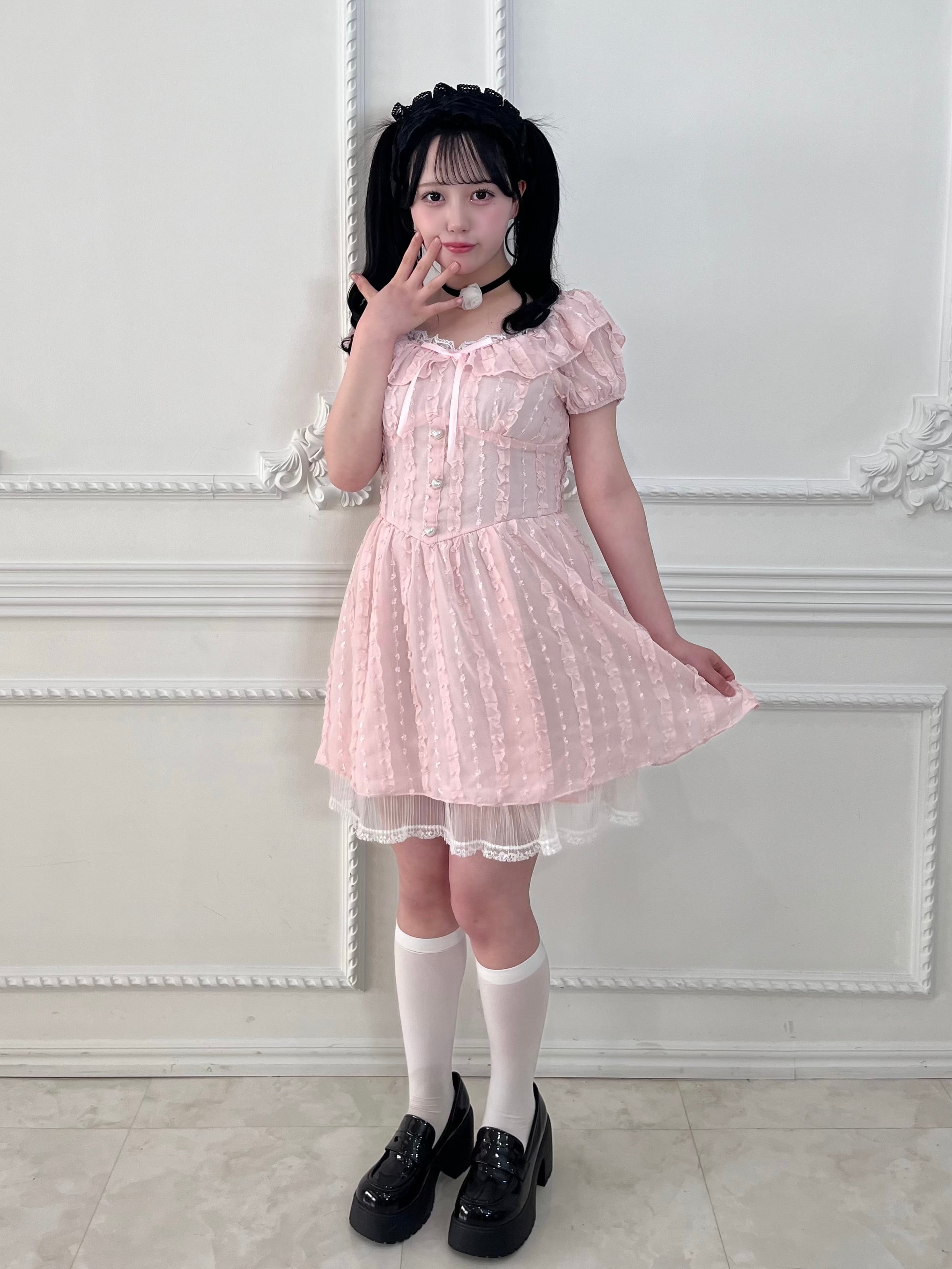 mignon puff sleeve op