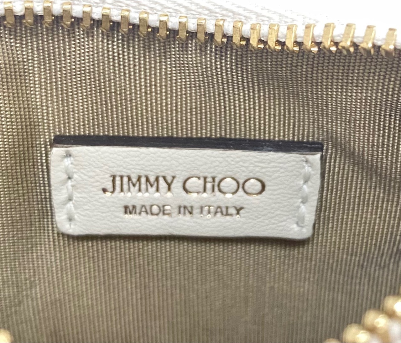 JIMMY CHOO ジミーチュウ カードケース キーケース NANCYCZN-LATTE_LIGHTGOLD