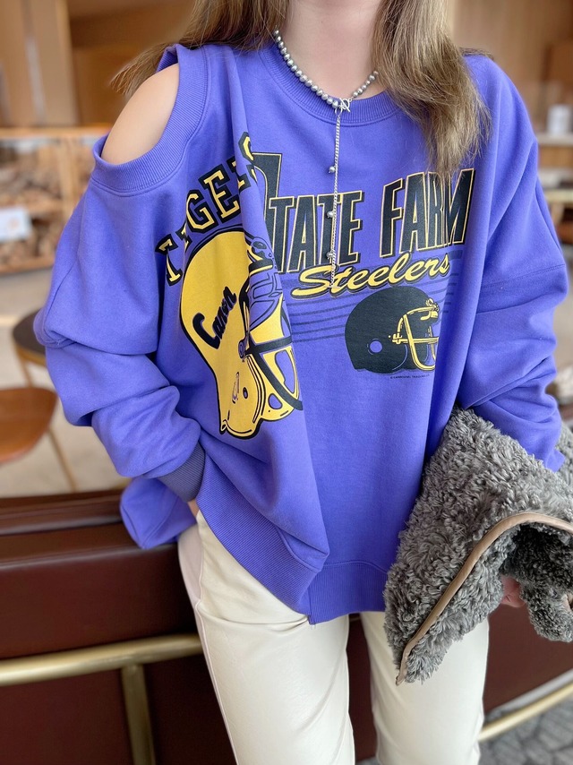 （special　collaboration）グレー淡水パール×silver925チェーン４wayネックレス