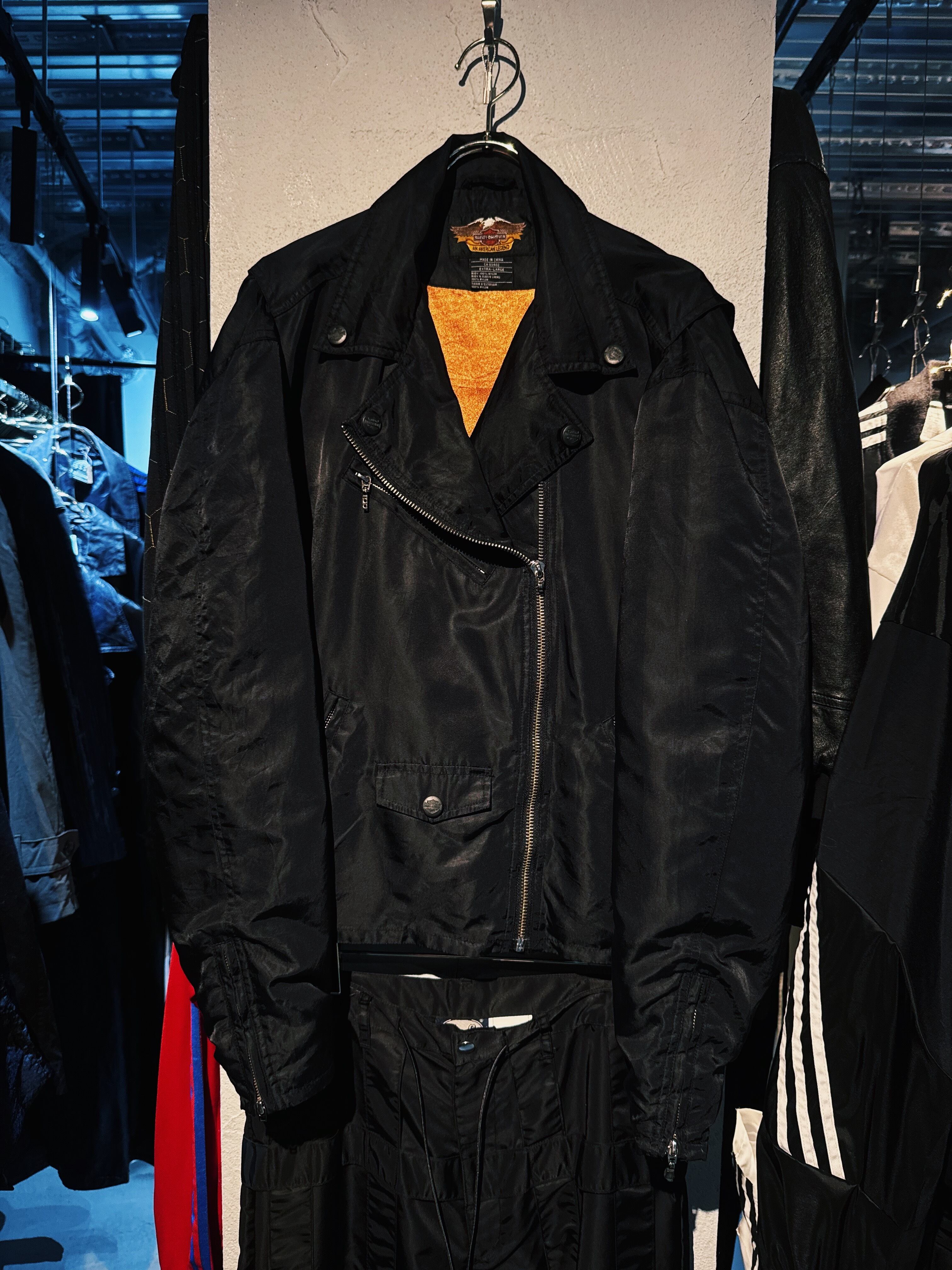 【D4C】90's vintage "Harley-Davidson" nylon material design riders jacket