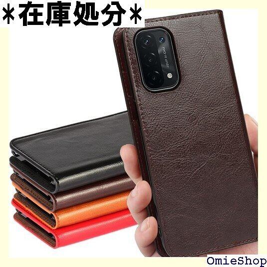 Oppo A54 5G ケース 手帳型 ケース A54 ー ケース OPG02 ケース au & UQ mobile対応 オッポ A54 5G カバー A545Gケース oppoA54 OPG02 カバー スマホケース a54 5g ケース 手帳型 適用 iCoverCase マグネットなし レトロ スタンド機能 手作り 光沢加工 牛革 スマホケース 財布型 携帯カバー カード入れ 耐久性 摩擦耐性 スマホケース ダークブラウン 812