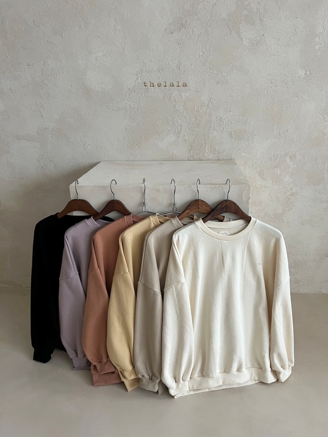 【取寄】thelala｜day sweatshirt (mom)｜デイスウェット（ママ）｜FREE｜mom｜26 spring