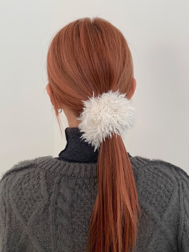 fur hair scrunchie【 3color 】 No.Z034