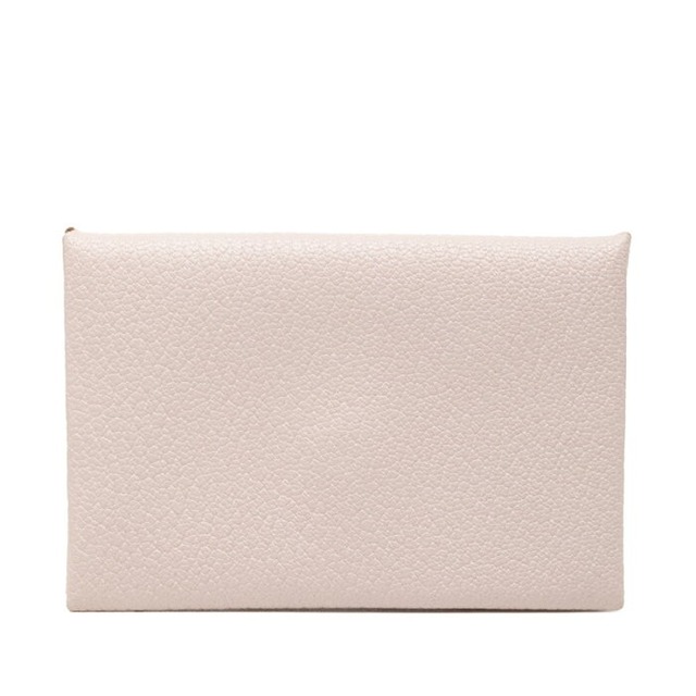 エルメス カルヴィ カードケース 名刺入れ モーヴペール ピンク シェブルミゾル レディース HERMES 【中古】