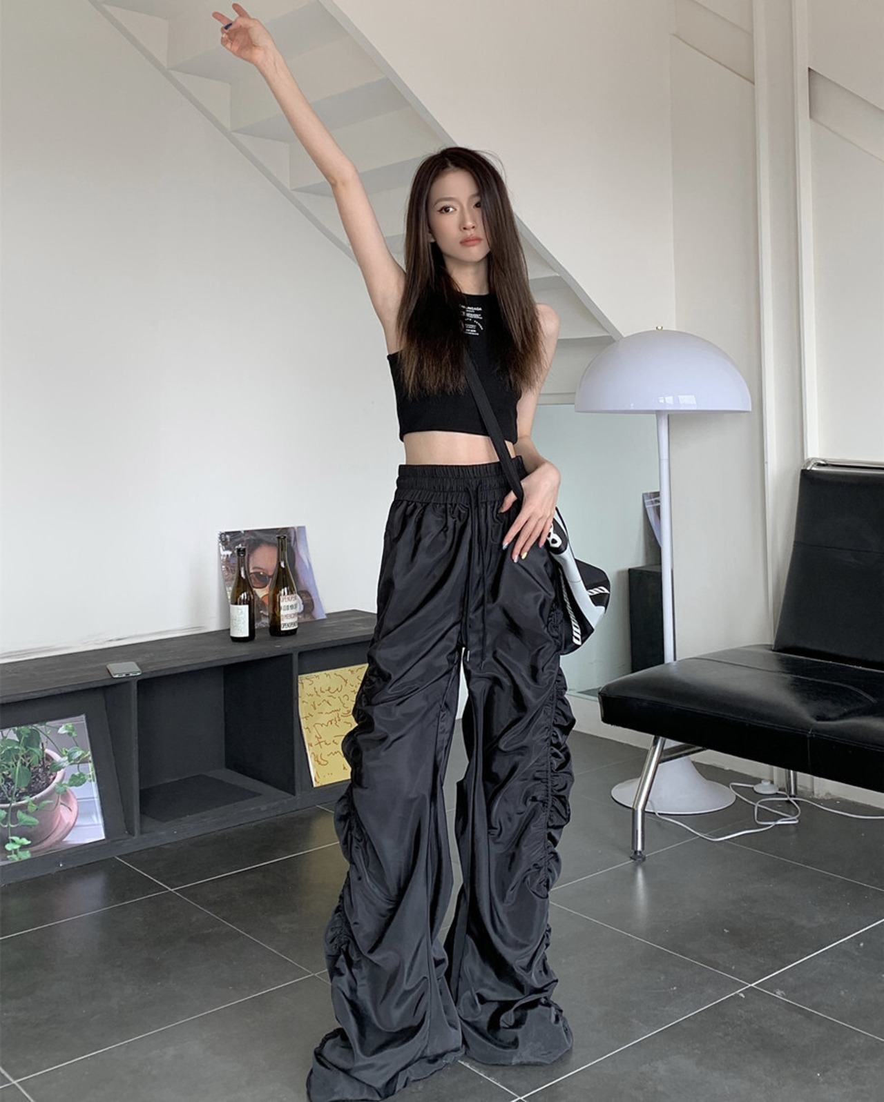 モードシャーリング・バギーパンツ　NZ00004